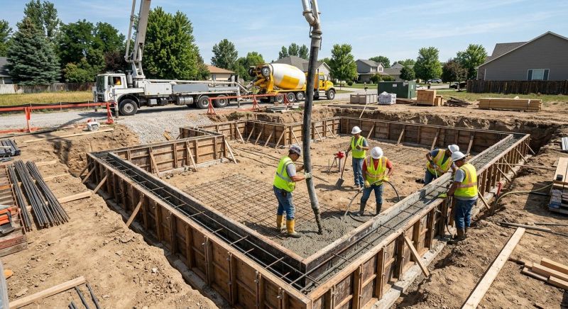Concrete Foundation Installation in Fort Wayne, IN
